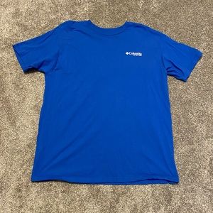 Columbia PFG Blue Short Sleeve Shirt Size XL